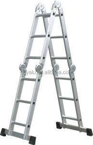 Wholesale Multifunctional Aluminum Step Ladder Clear Anodized Domestic Aluminium Ladder from china suppliers