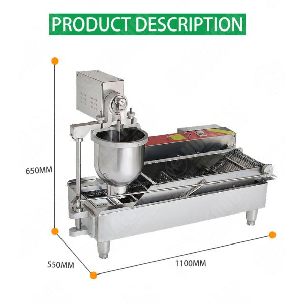 commercial auto mini mochi maker frying vending filling glazing donut making machine