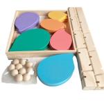 Montessori Educational Toy Blocks Wooden Music Tree with Marble Ball Run Track