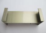 Golden Aluminium Sliding Door Profiles , Building Aluminium Section Profile