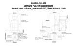 MARINE ROUND STEEL COLUMN FIXED DRIVING CHAIR-FH001