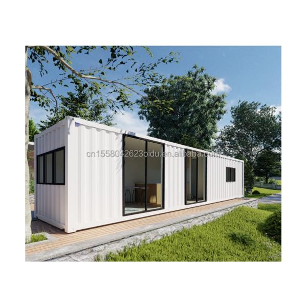 Outdoor Flat Pack Container 20-40 FT Customizable Prefab Tiny Houses with Modern Design and Sandwich Panel