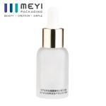 Screen Printed Glass Oil Dropper Bottle 15ml Flat Shoulder Cosmetic