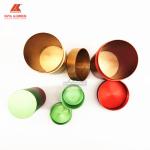 Travel Empty Tea Storage Round Aluminum Cans T8 With Lids