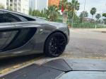 matte black monoblock forged alloy car wheels for McLaren rs6