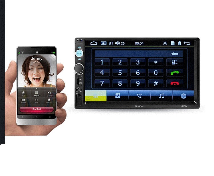 7Inch Full Car DVR 1080p Adas Mirror Dash Cam Driving Navigator
