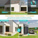 4MP 4G Cctv Security Ip Camera Outdoor Dual Lens Network Camera
