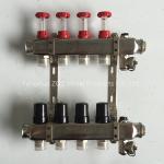 5 Port stainless steel water manifolds for underfloor heating system