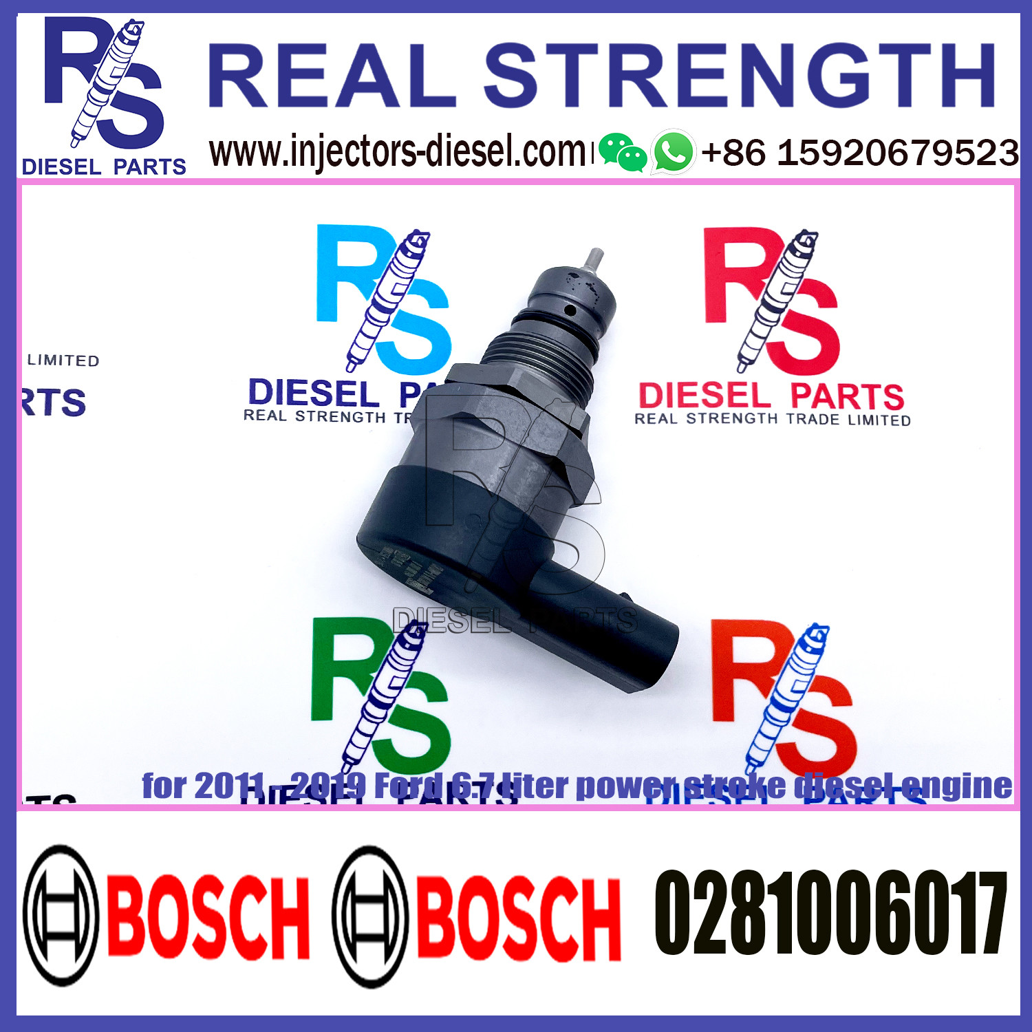 BOSCH Control Valve 0281006017 DRV Regulator Solenoid 0281006017 for CITROEN ,JAGUAR ,FORD ,LAND ROVER ,PEUGEOT