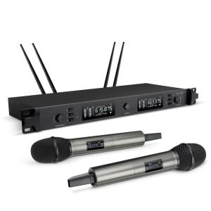Wholesale 500 Meter UHF Wireless Microphone 2 Channel For Church Speech Stage Performance from china suppliers