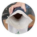 PVSE Multilayer Pasted Valve Multiwall Paper Bags Water Retardant For Milk