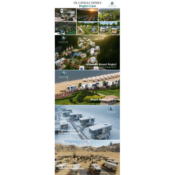 Luxury Bedroom Living Room Modern Prefab Smart Tiny Space Capsule Mobile Modular Container Capsule House Hotel