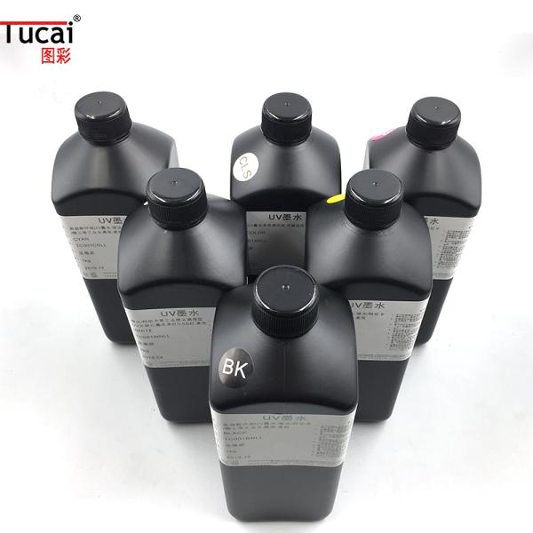 Bright Color Fast Dry Ink Durable Uv Curable Ink For Ricoh G4 G5 KONICA Printhead