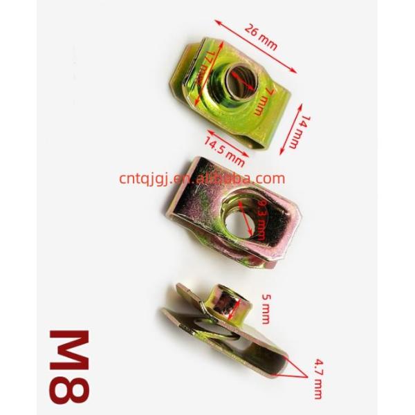 Hexagon Head Metric Measurement System M4-M10 Zinc Plated U Shape Metal Spring Clip Nut Metal U Nut