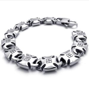 Wholesale High Quality Tagor Stainless Steel Jewelry Fashion Men's Casting Bracelet PXB018 from china suppliers