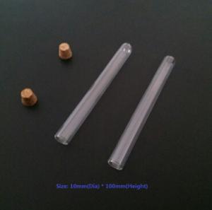 Wholesale 10*100mm Test tube with cork top from china suppliers