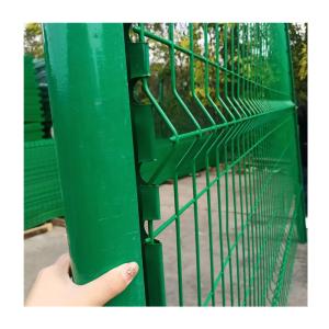 Wholesale Steel Material Modern Stylish Gray/Green Color PVC Coated 3D Garden Fence for Outdoor from china suppliers