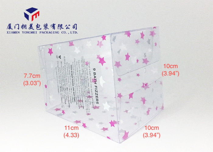 Trapezoid Appearance Hard Plastic Box Packaging Clear PVC Box Hot Silver Stamping
