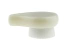 White Plastic Handle Facial Cleaning Brush With Soft Nylon Hair