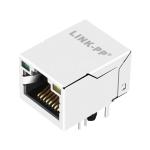 LPJG16313BENL 1000 Base-T Single Port RJ45 Gigabit Magnetic Jacks Green/Yellow