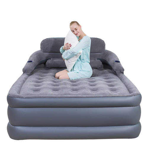Inflatable Blow Up Sofa Bed Lounger PVC Folding Custom For Party