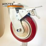 4inch 5inch 6inch 8inch Heavy Duty Industrial Roller Bearing PU Wheel with Steel