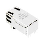LPJK9083A47NL 5G Base-T RJ45 Connector Single Port POE+ 60W Tab Up Yellow&Green