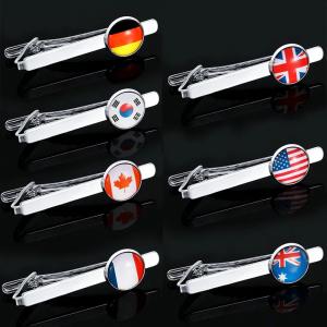 Wholesale Men Tie Bar Pin 287 Country Flag Design Personalized Tie Clip With Customized Logo from china suppliers