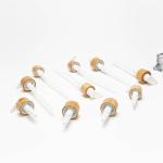 24/28/32 Caliber Lotion Pump Head Bamboo Lotion Pump Shower Gel Wood Pump