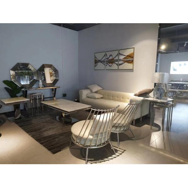 Wear Resistant Marble Top End Tables Lightweight High Performance