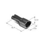 Wire To Wire Electrical Cable Connectors , Car Electrical Connectors MG681373