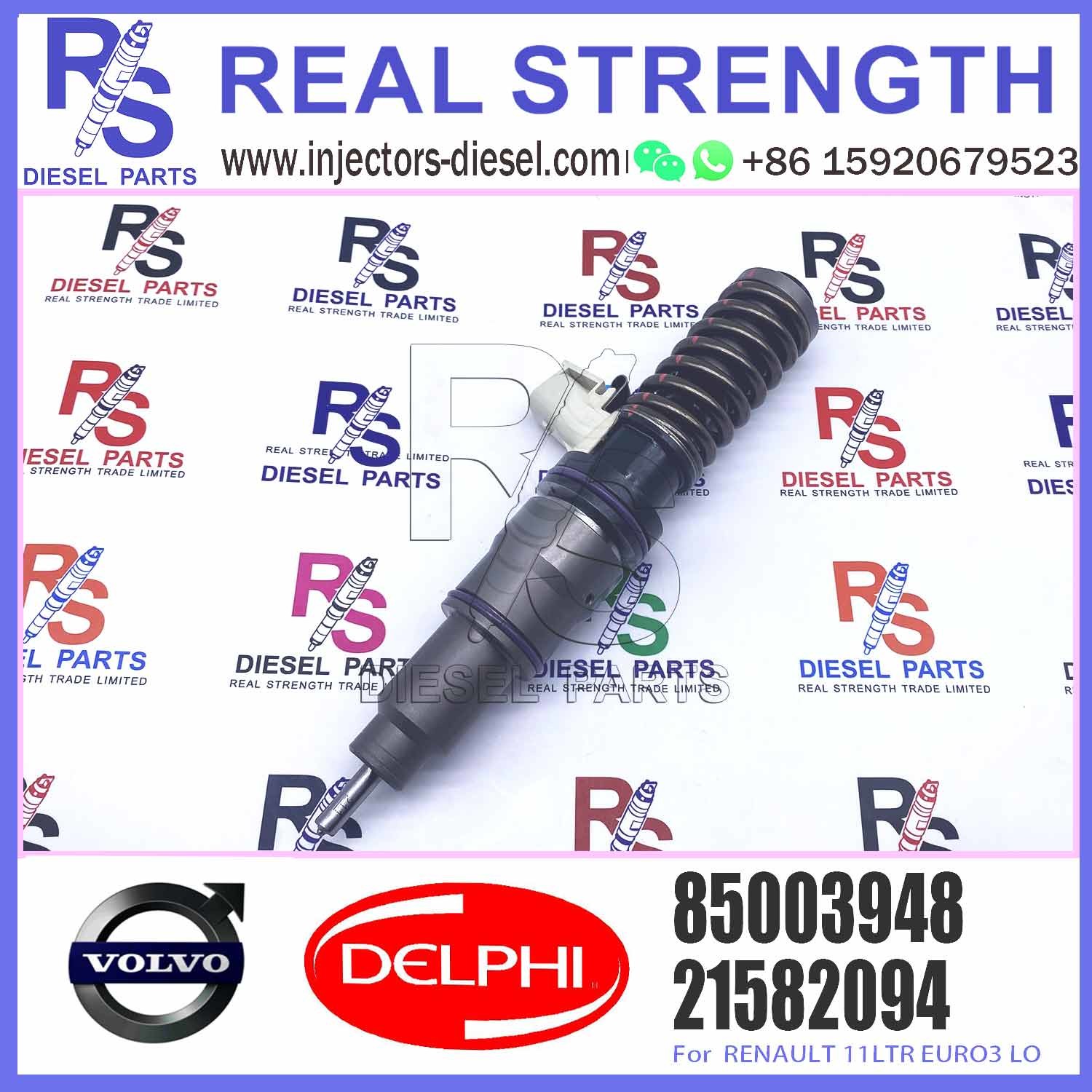 21582094 BEBE4D35001 Diesel Fuel Injector For VOL-VO TRUCK RENAULT 11LTR EURO3 LO E3.18 7421582094 21644596 85003948
