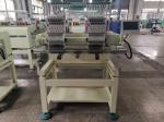 Maximum Speed 1200 Rpm 2 Head Embroidery Machine For Flat + Cap + T - Shirt