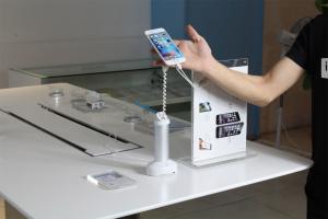 Wholesale COMER anti-theft counter display devices Universal Mobile Phone security Stand Holders with alarm from china suppliers
