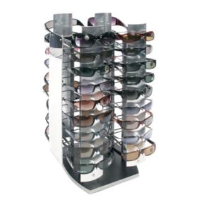 Wholesale 36 Pair Rotating Eyeglass Display Rack , Retail Shop Sunglasses Display Unit 25&quot; High from china suppliers