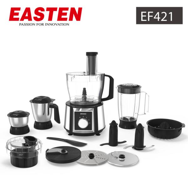 Easten 2.4 Liters Food Processor EF421/ Food Processor With S.S Wet Grinder and