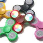 LED light Fidger Hand Spinner Torqbar Brass Finger Toy EDC Focus Gyro Gift