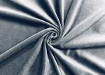 200GSM Polyester Velvet Fabric Cationic Ducth For Sofa Grey Twill Color
