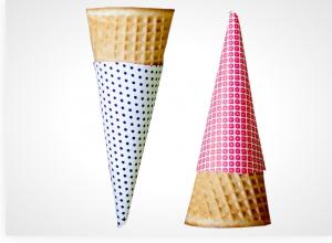 Wholesale Disposable Light Film 4C Eco Friendly Food Packaging 4 Color Icecream Cone Sleeves from china suppliers
