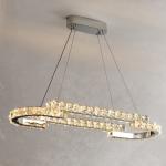 Luxury Crystal Ceiling Lamp Suitable for Living Room Bar Bedroom Ceiling Lamp(WH