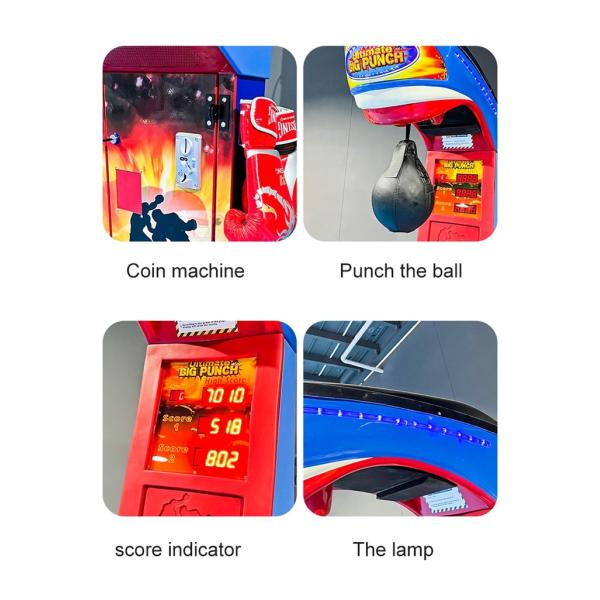 Coin Operated Ultimate Big Punch Ticket Redemption Boxing Arcade Games For Sale