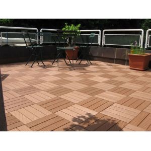 Buy cheap Boardwalk / Playground WPC Deck Tiles With Anti - Slip Composite Material from wholesalers