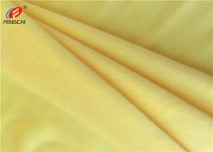 Wholesale Yellow Color Plain Dyed Super Soft Knitted Minky Plush Fabric For Blanket from china suppliers