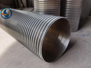 Wholesale 20μM Slot Opening Wedge Wire Screen Pipe Stainless Steel 304 Id 200mm from china suppliers