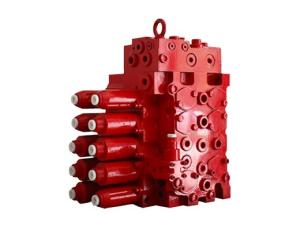 Wholesale Red Color Hydraulic Equipment Multi Way Valve 224L/Min Maximum Flow HLMX15R from china suppliers