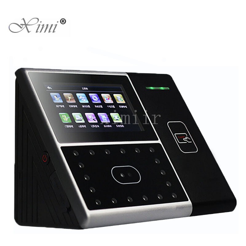 TCP/IP Face Time Attendance And Access Control With RFID Card Reader Double Night Version Camera With Free Software SDK iface301