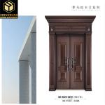 Hotel Aluminum Entrance Door Scratch Resistant Aesthetics Aluminum Exterior