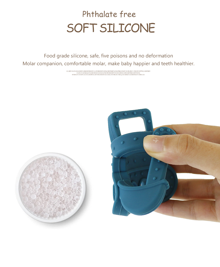 Little Train Silicone Baby Teether For Necklace Toy Non Toxic