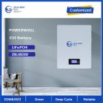 Powerwall 200Ah 10KW Lifepo4 Rechargeable Battery Wall Mounted For Solar Energy