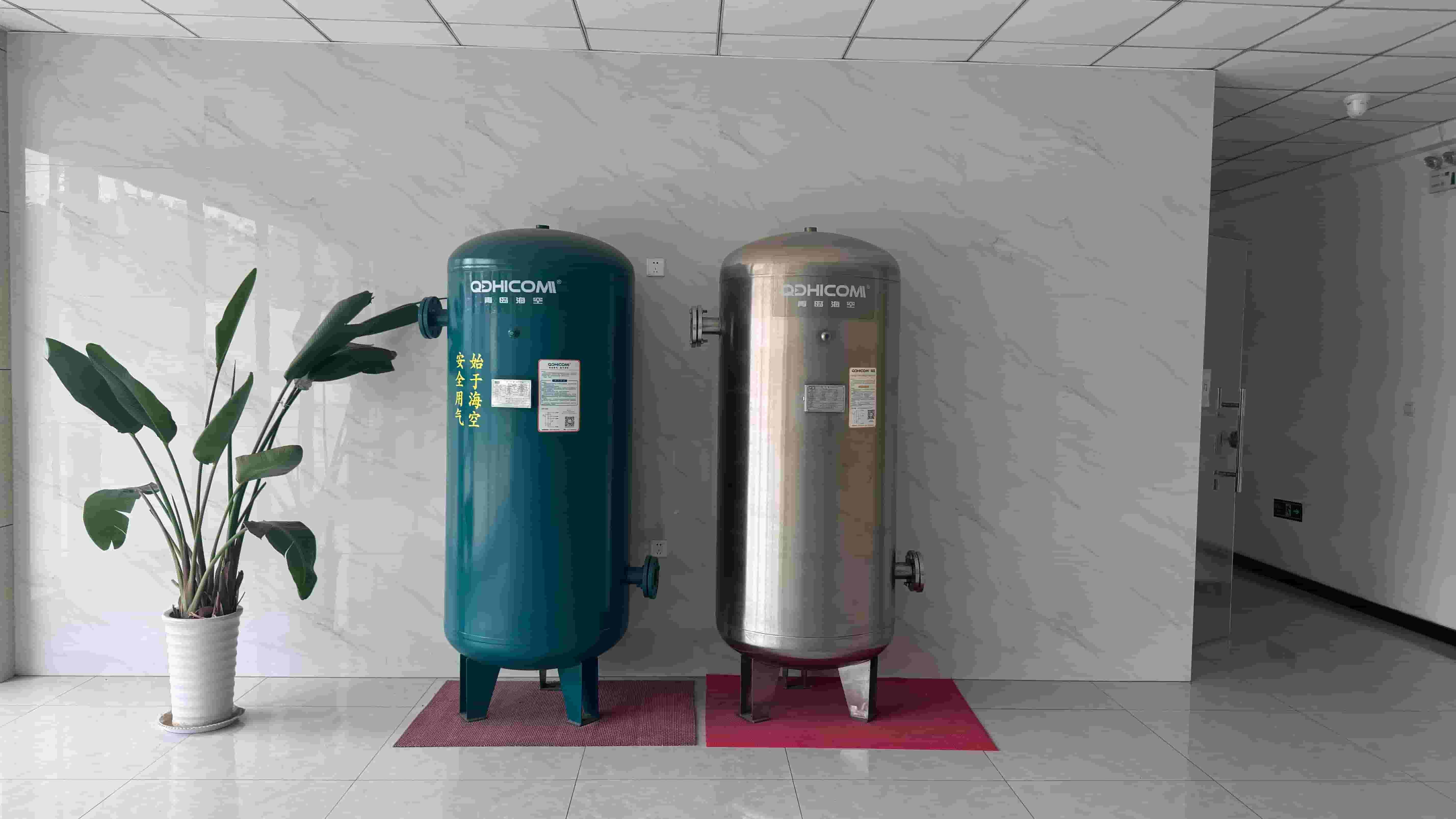 304 Stainless Steel Horizontal Air Storage Tank For Pharmaceutical Use